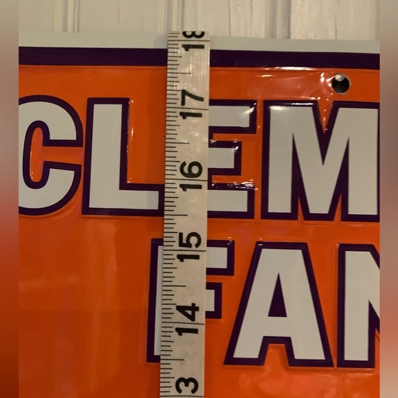Clemson Fans Parking Only Metal Sign 12” X 18” - Picture 7 of 7